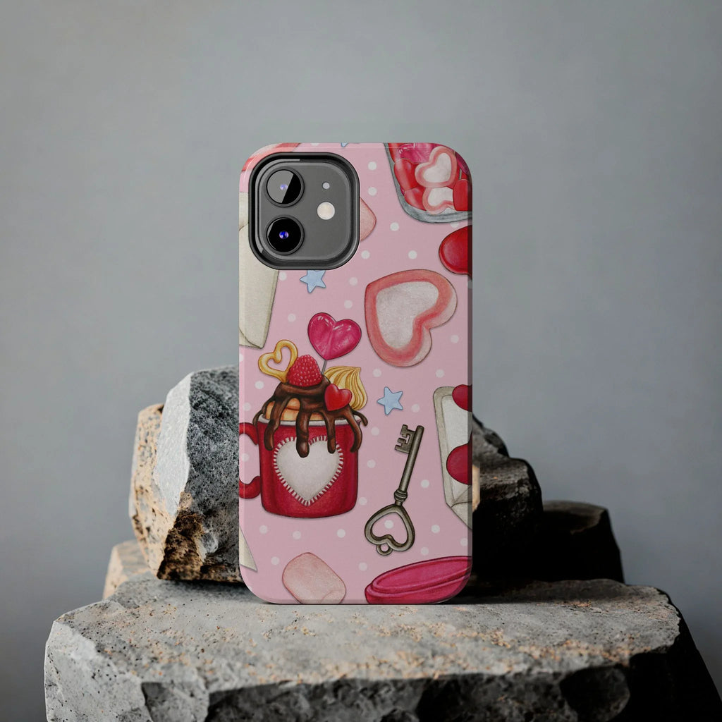 Goodies for My Sweetheart Phone Case (Apple & Android) - Pink Sweetheart