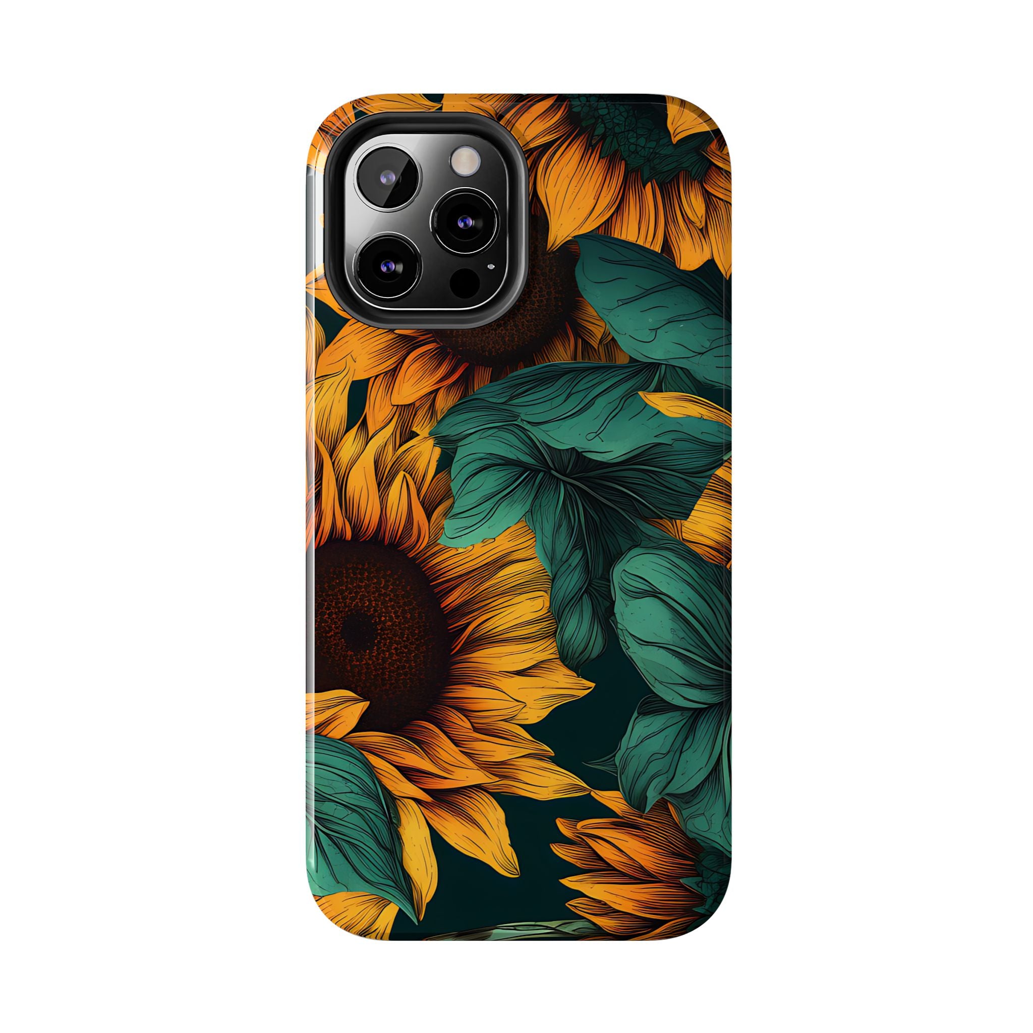 Dark Sunflower Phone Case (Apple & Android)