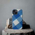 Classic Blue Gingham Phone Case (Apple & Android)