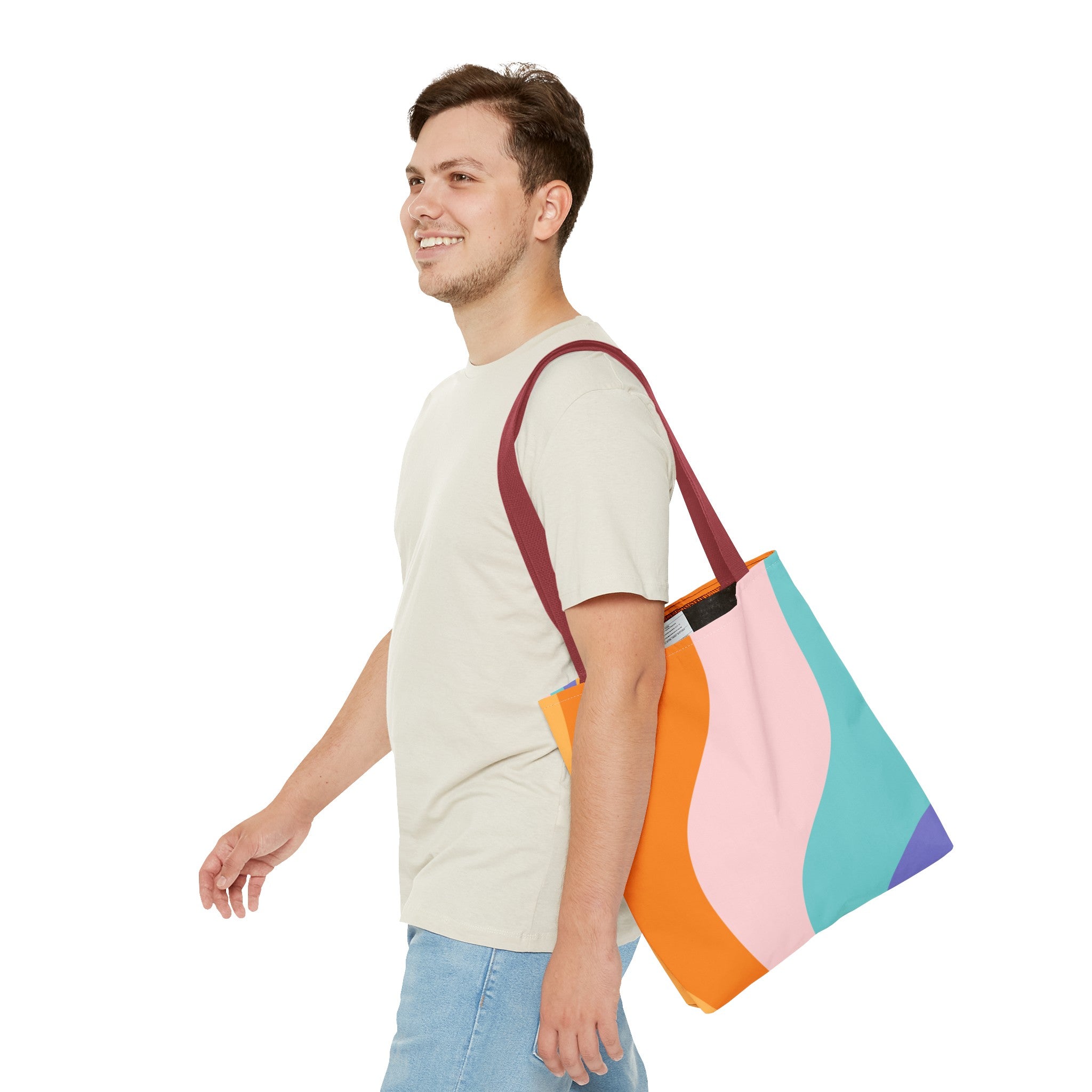 Groovy Psychedelic Splash Tote Bag