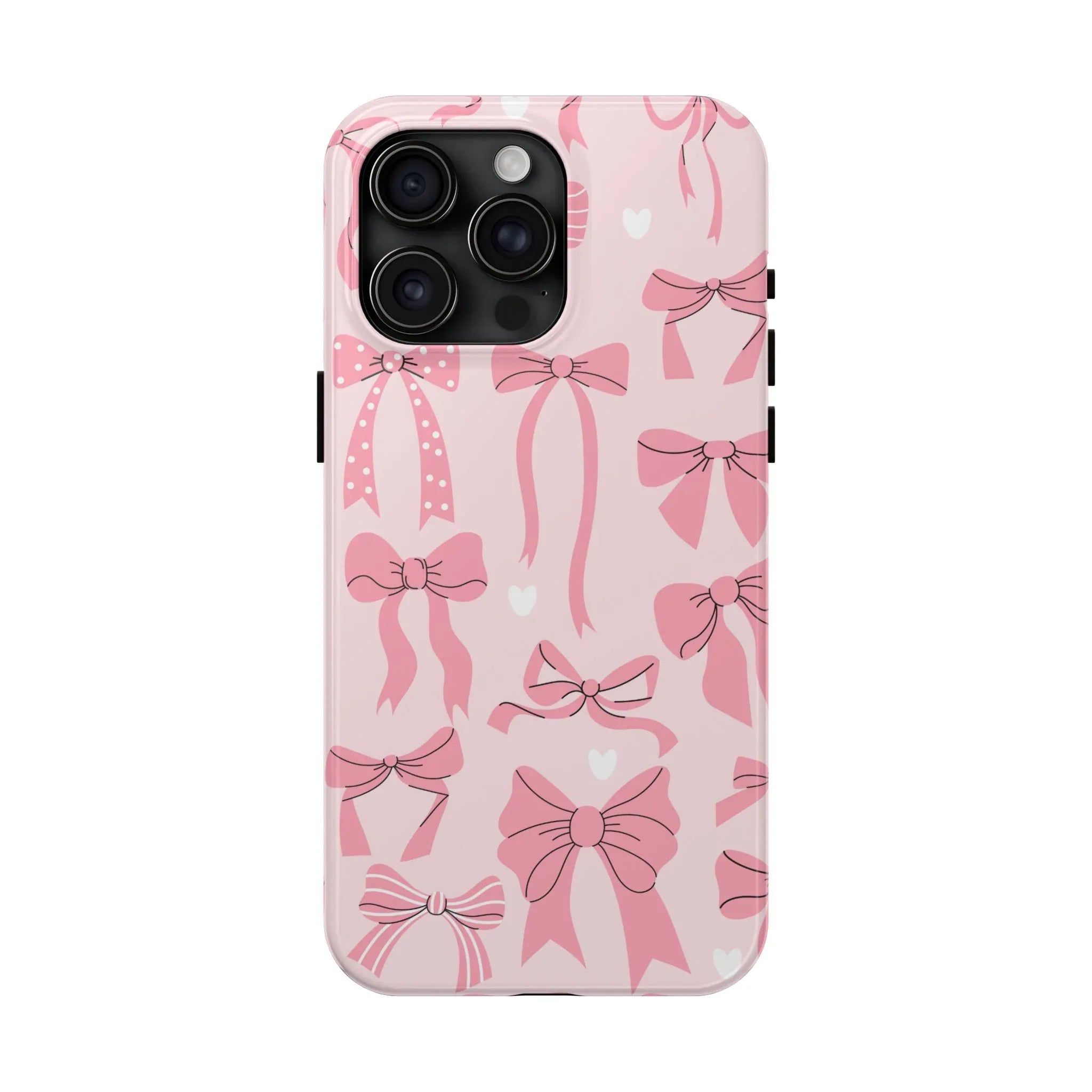 Pink Bow Ribbons Phone Case (Apple & Android) - Pink Sweetheart