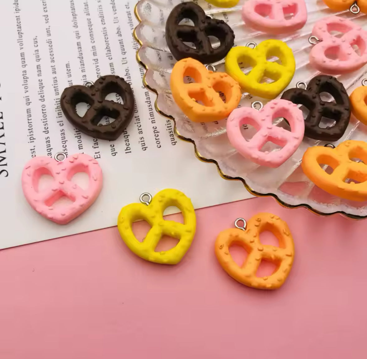 Yogurt Covered Pretzel Dust Plug Charm