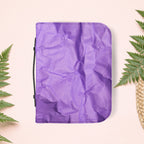 Wrinkled Purple Paper Book Cover