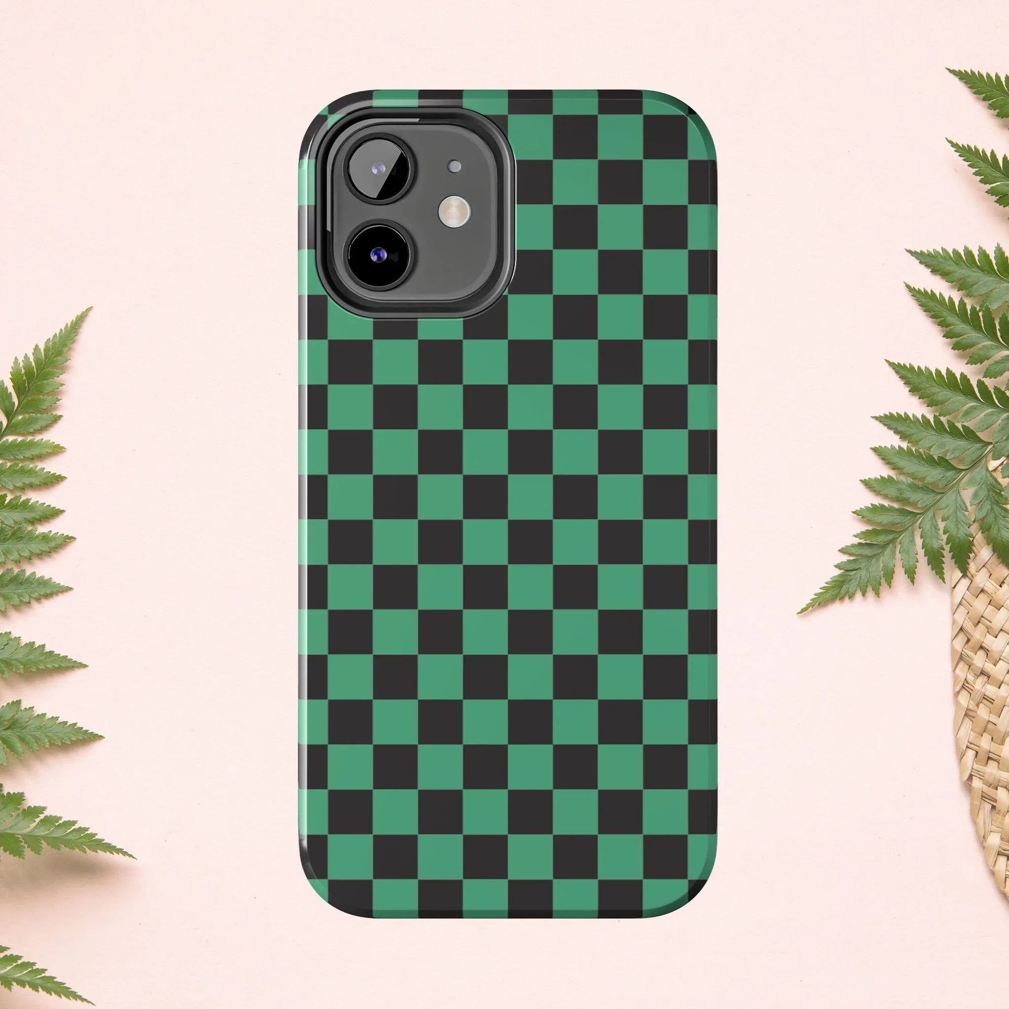 Checkered Kimono Tough Phone Case (Apple & Android) - Pink Sweetheart