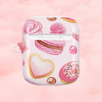 Pink Macaron Sweets Airpod Case