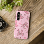 Pretty Pink Bows Phone Case (Apple & Android) - Pink Sweetheart