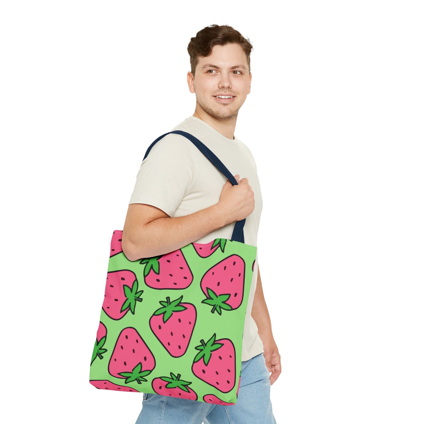 Cartoon Strawberries Tote Bag