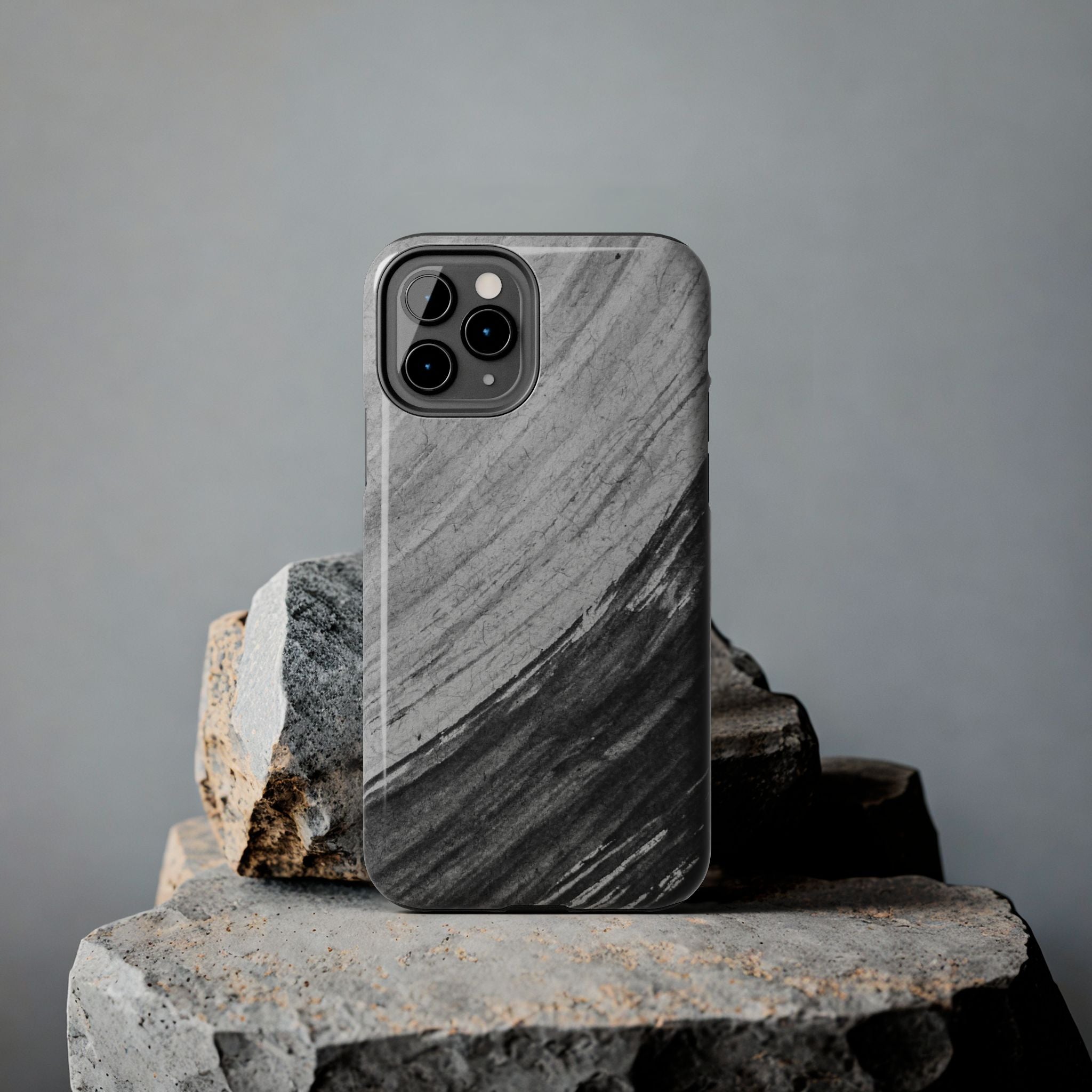 Black & Gray Phone Case (Apple & Android)