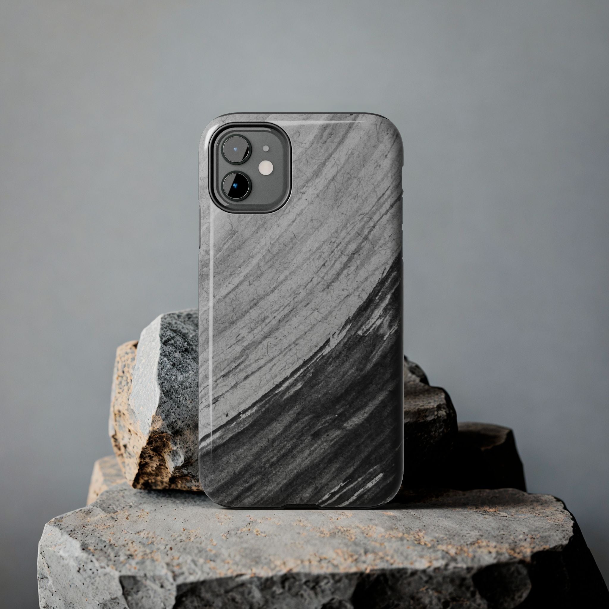 Black & Gray Phone Case (Apple & Android)