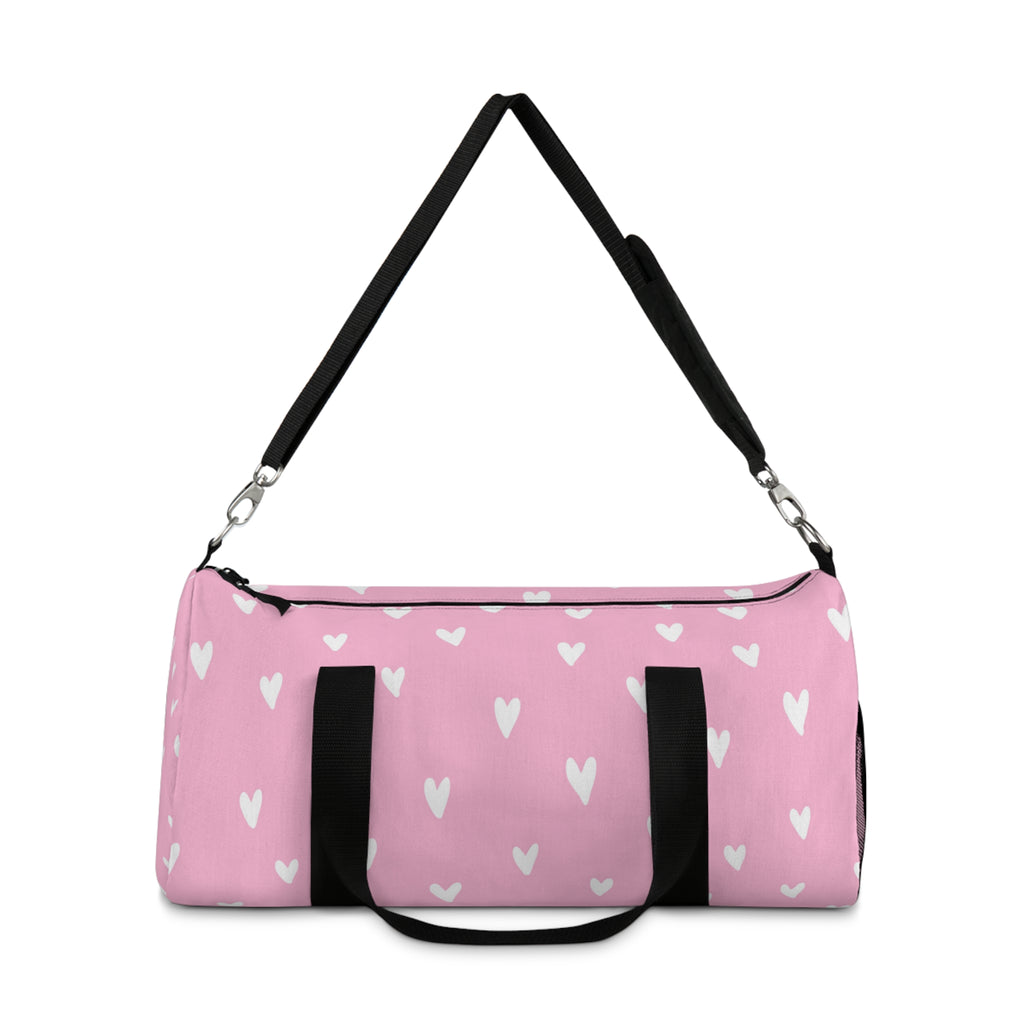Full of Hearts Pink Duffel Bag