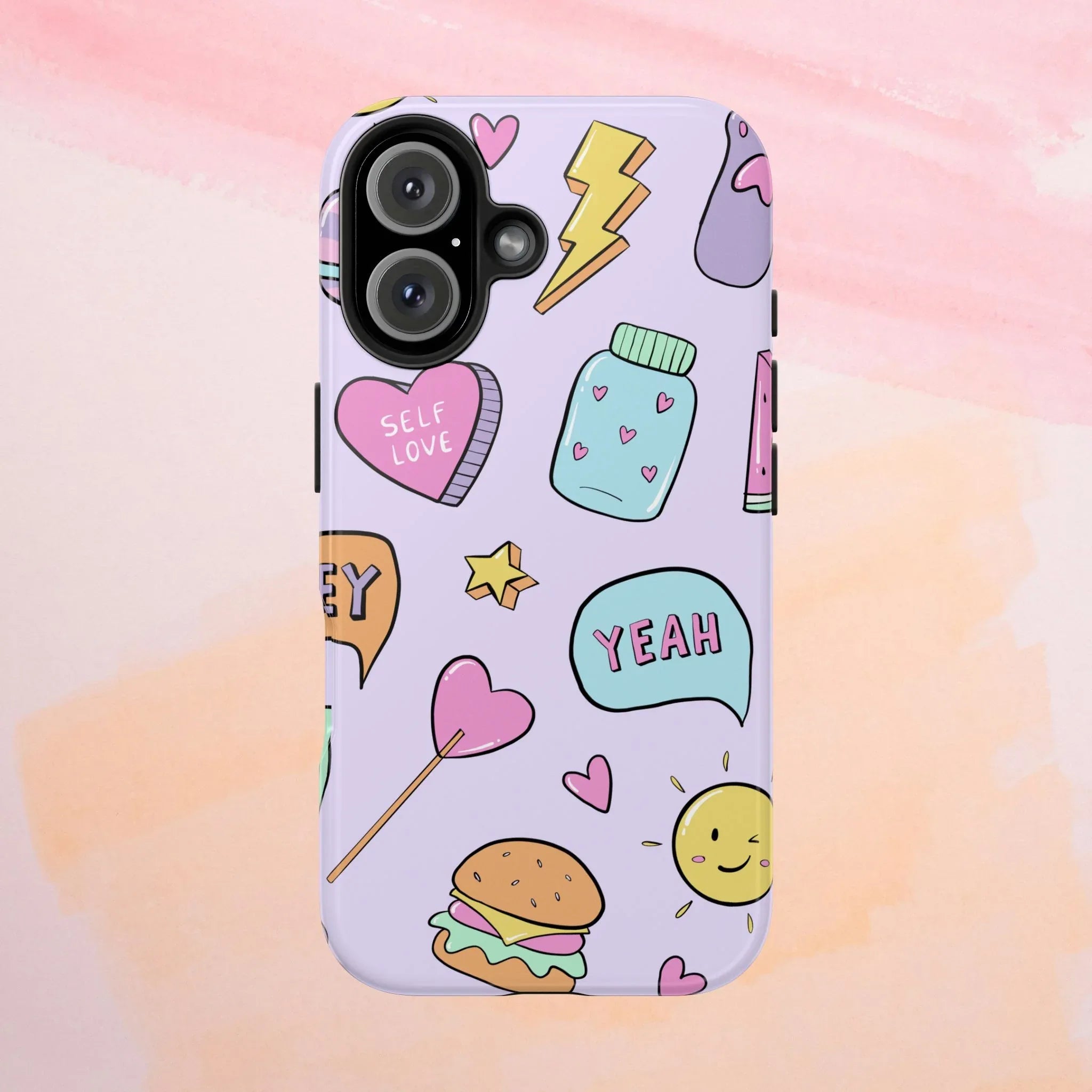 Kawaii Cute Collection Phone Case (Apple & Android) - Pink Sweetheart
