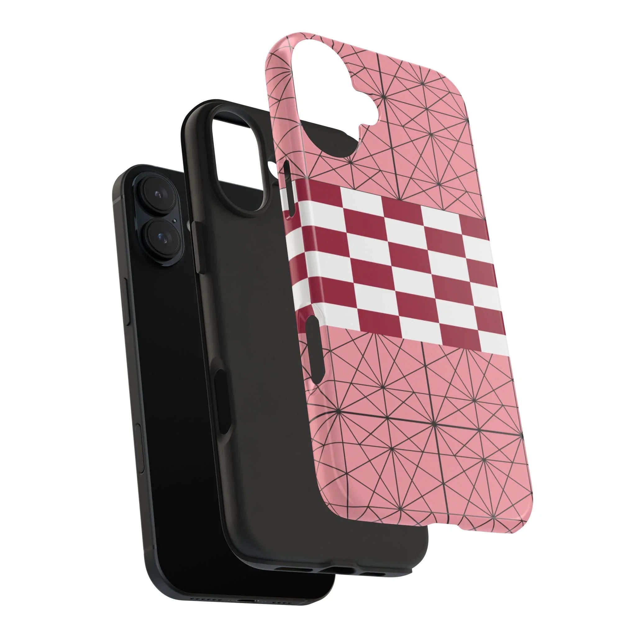 Geometric Kimono Tough Phone Case (Apple & Android) - Pink Sweetheart