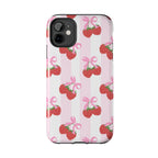 Strawberry Cherries Phone Case (Apple & Android) - Pink Sweetheart