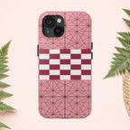 Geometric Kimono Tough Phone Case (Apple & Android) - Pink Sweetheart