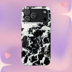 Black & White Shattered Phone Case (Apple & Android) - Pink Sweetheart