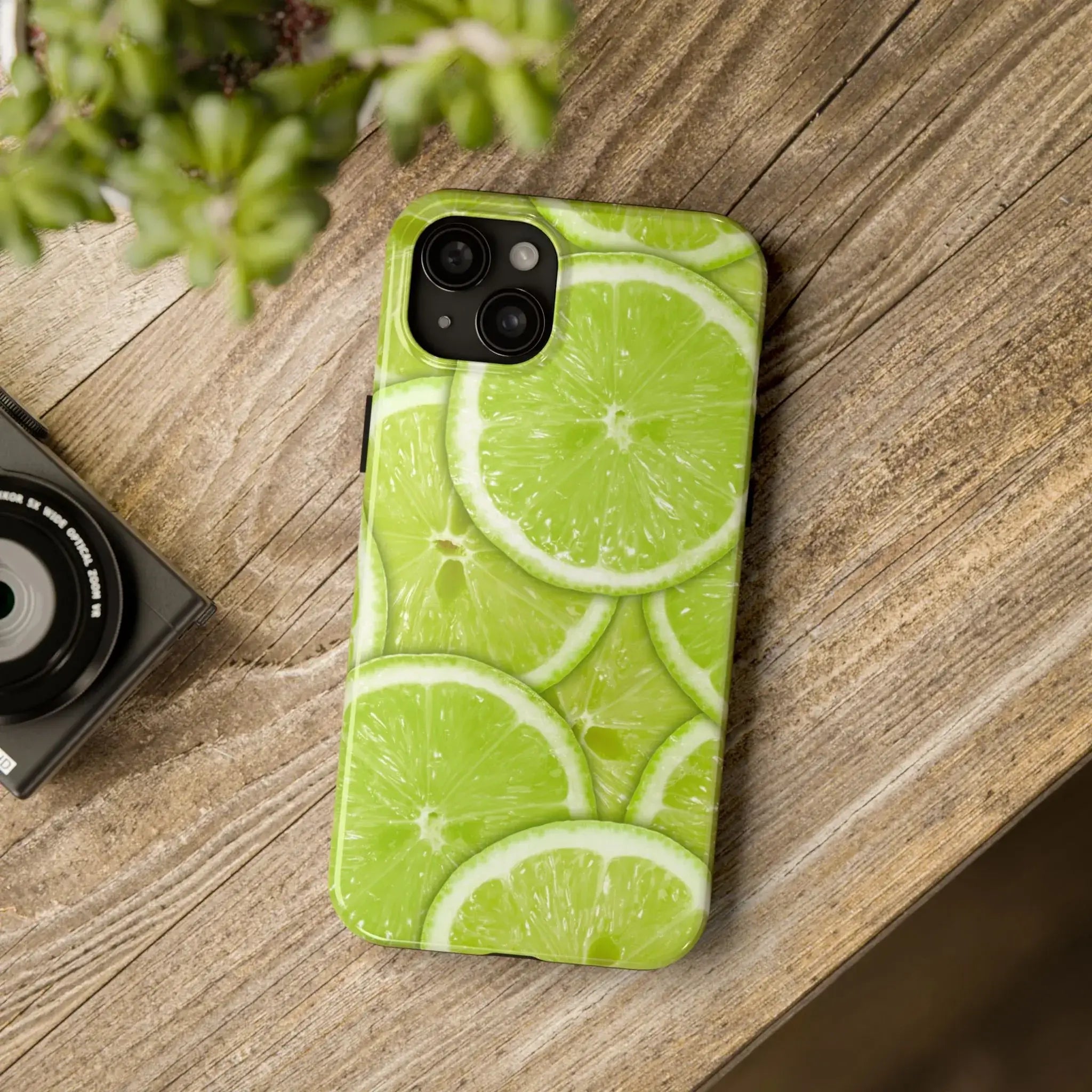 Green Citrus Lime Phone Case (Apple & Android) - Pink Sweetheart