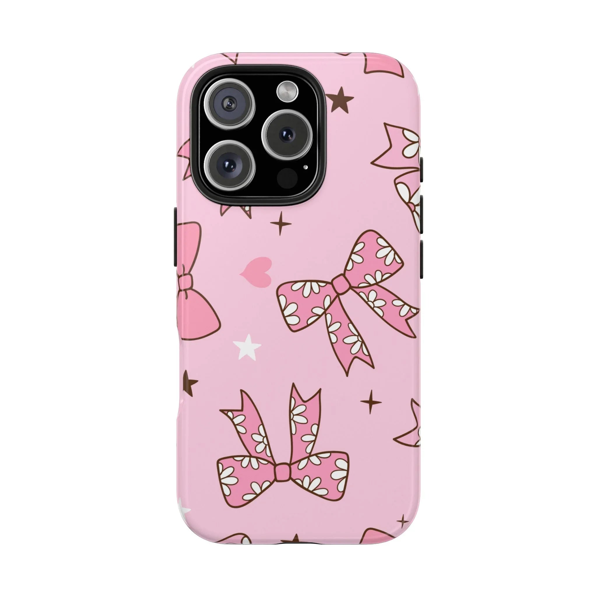 Pretty Pink Bows Phone Case (Apple & Android) - Pink Sweetheart