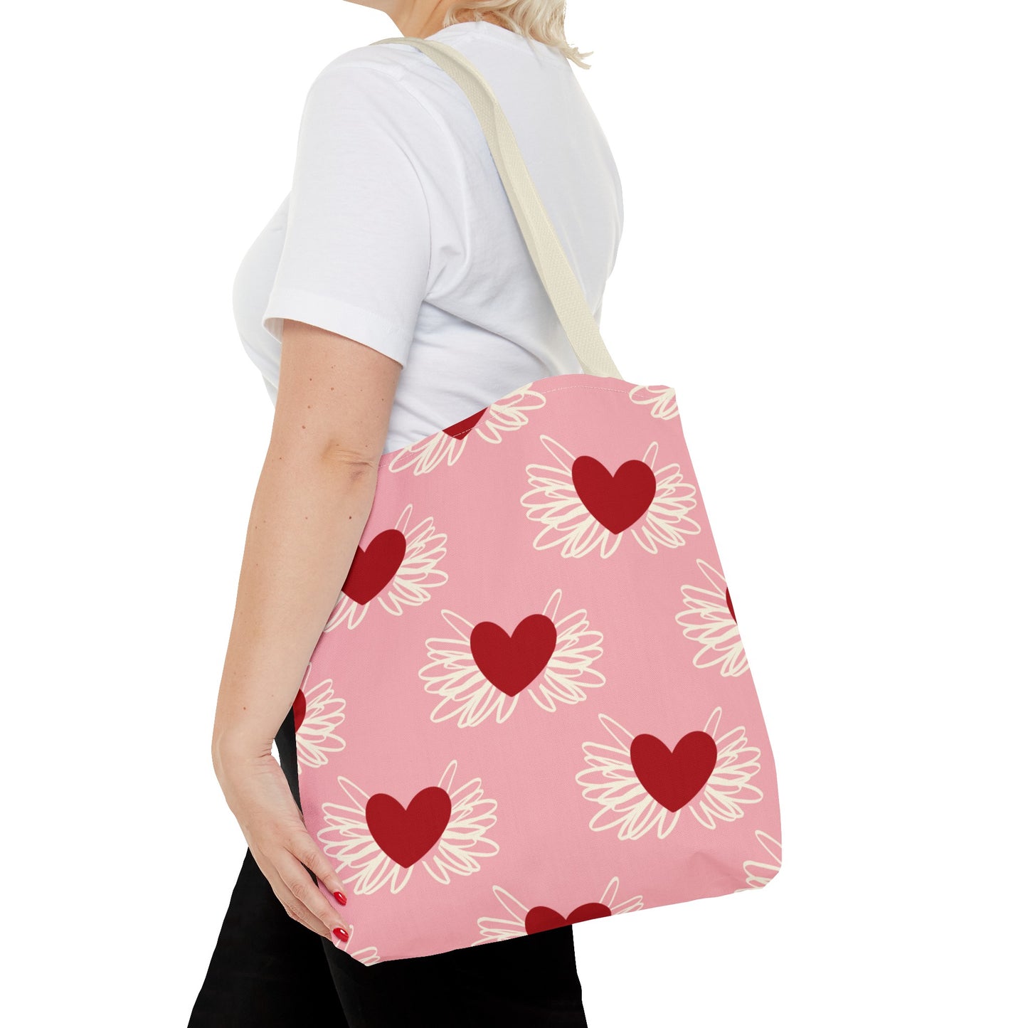 Valentine Hearts Tote Bag