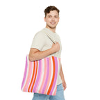 Retro Groovy Waves Tote Bag
