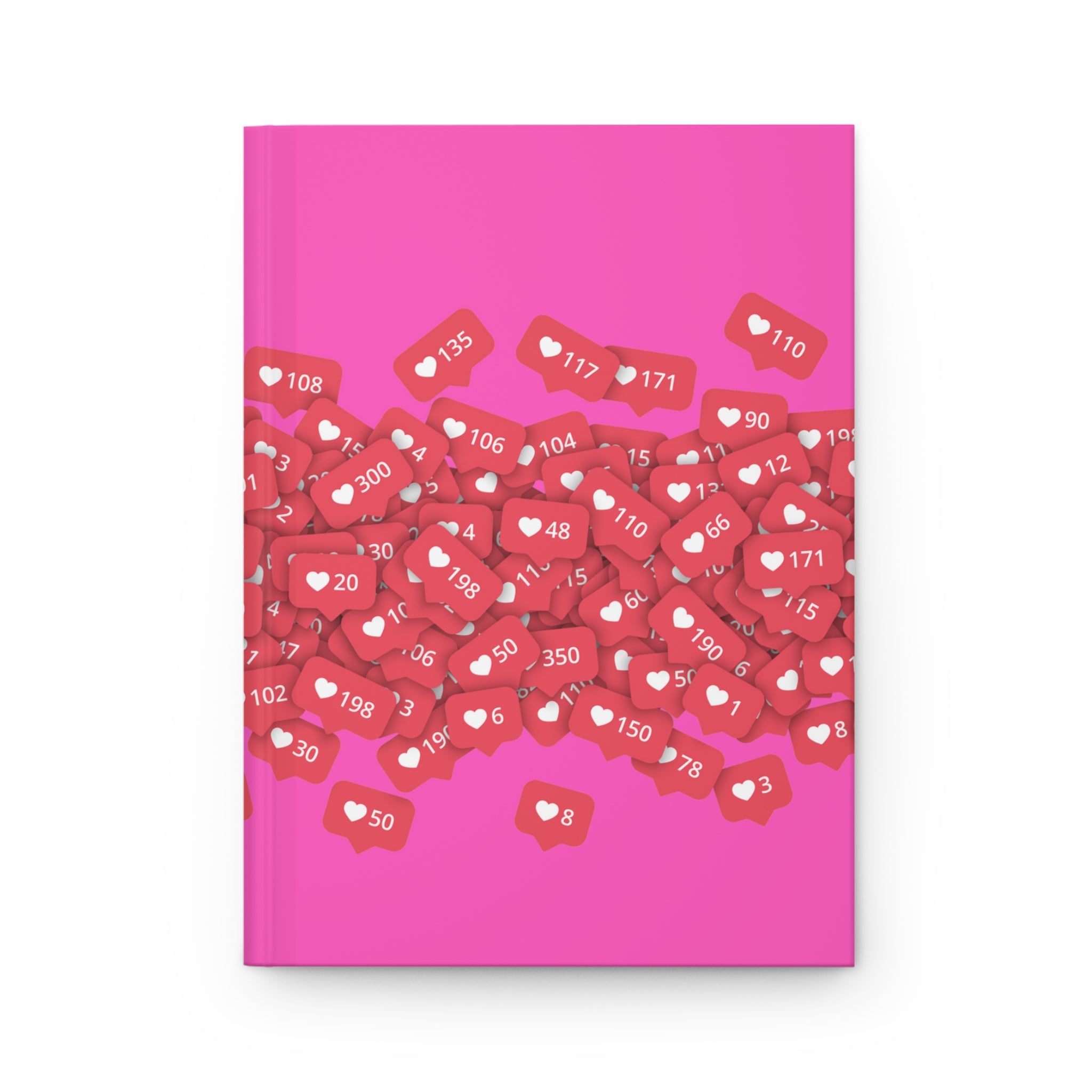 Amar mi publicación en las redes sociales Cuaderno mate de tapa dura