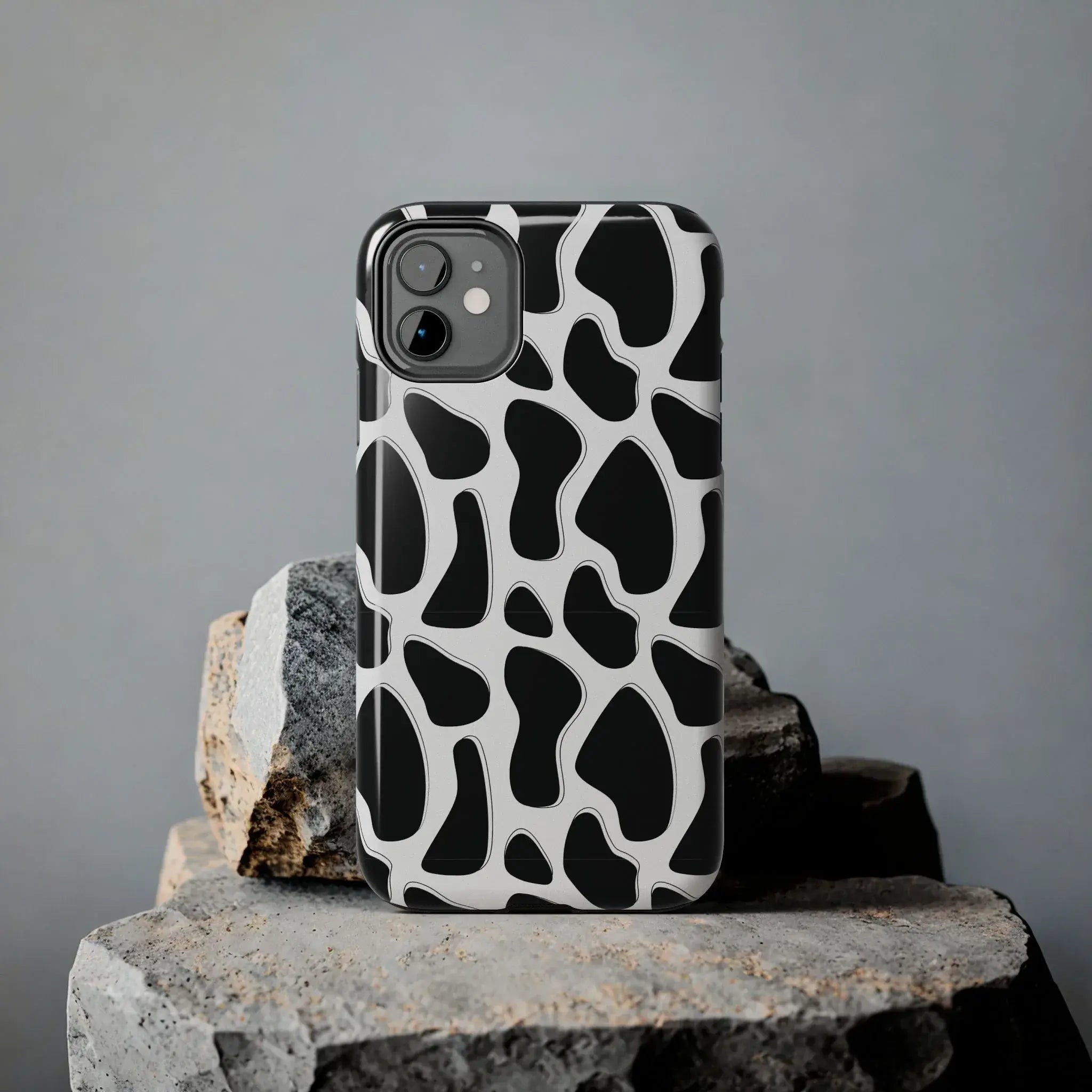 Spotted Animal Print Phone Case (Apple & Android) - Pink Sweetheart