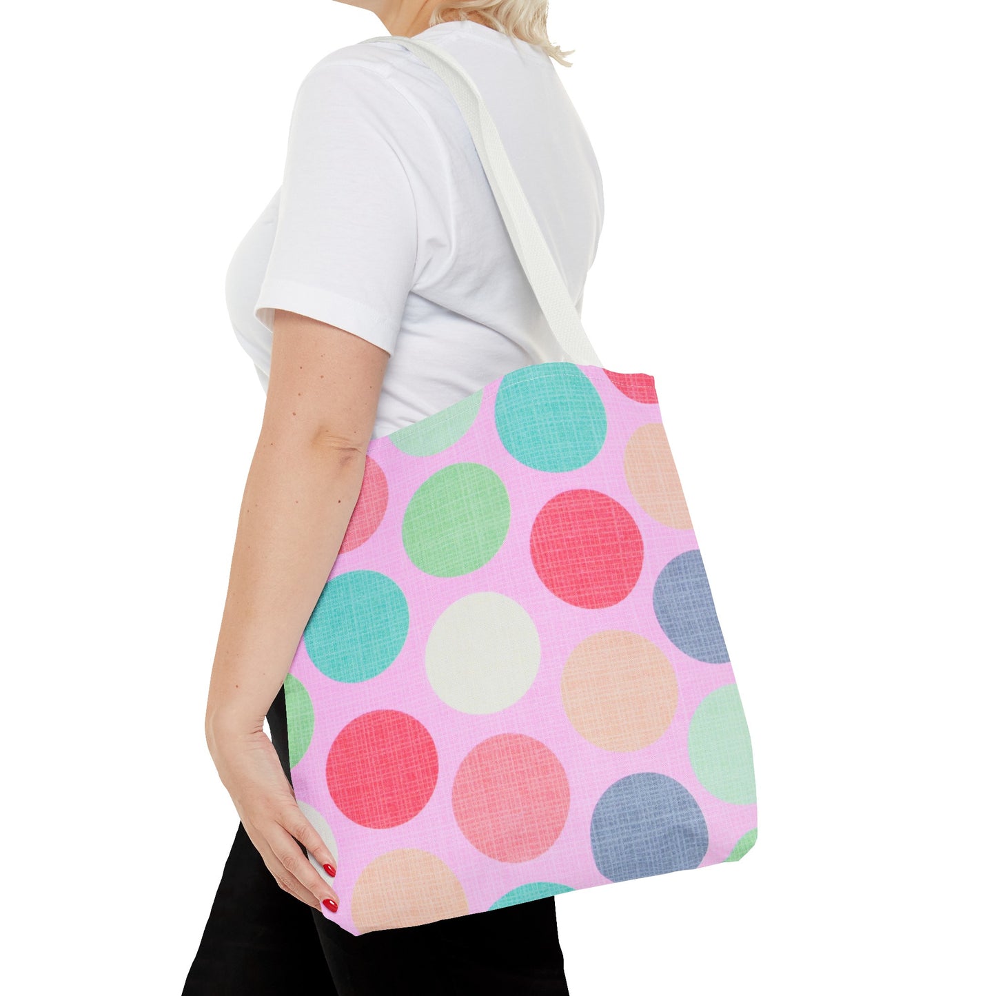 Sweet Candy Polka Dots Tote Bag