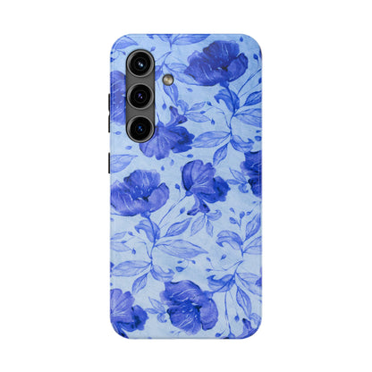 Blue Floral Pattern Phone Case