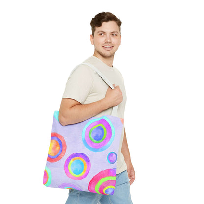 Abstract Painted Circles Tote Bag