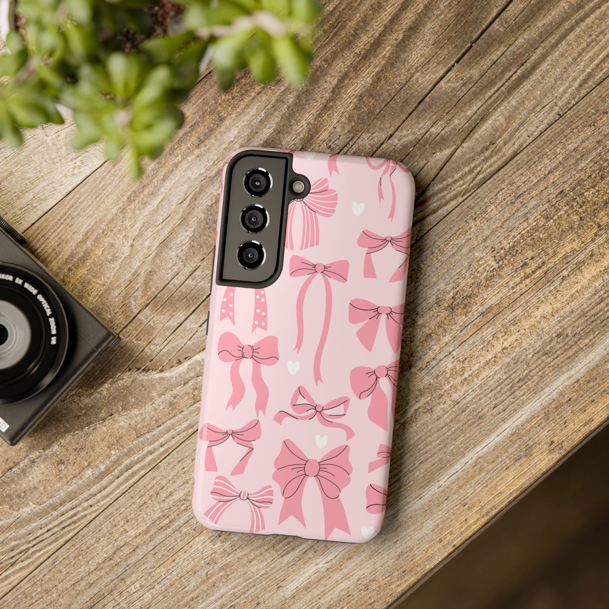 Pink Bow Ribbons Phone Case (Apple & Android)