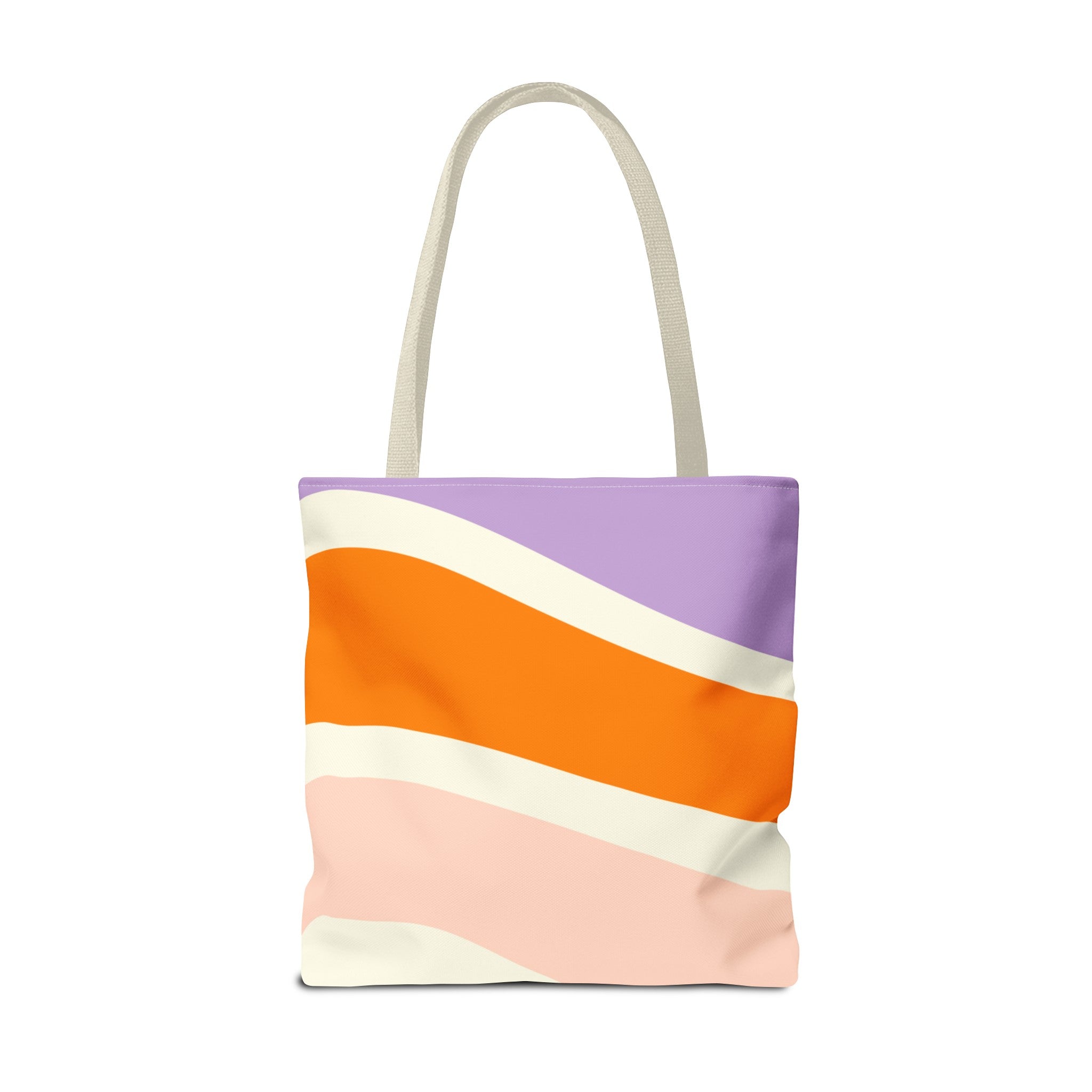 Retro Color Wave Tote Bag