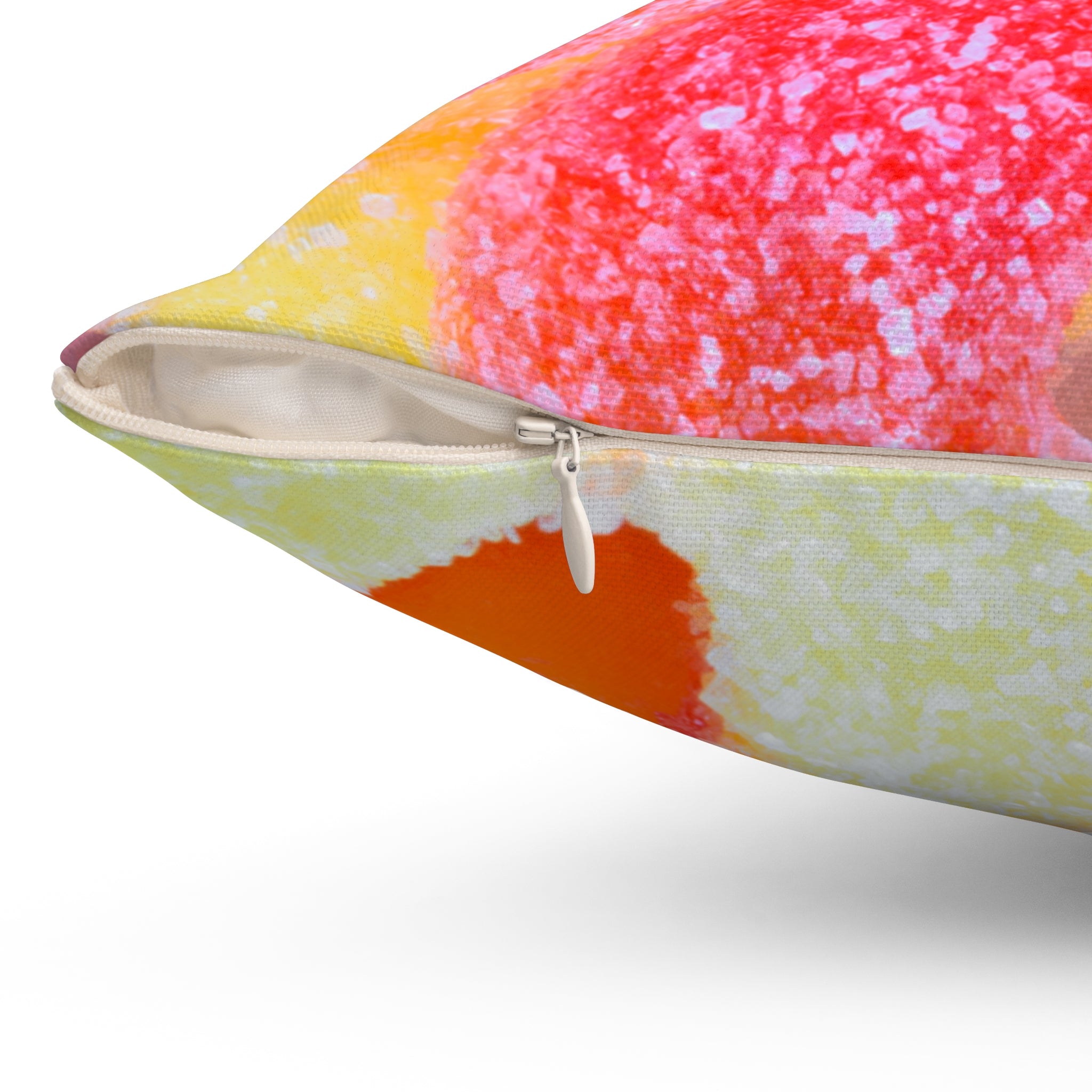 Sweet Peach Candy Rings Square Pillow