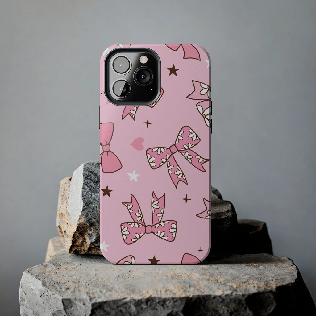 Pretty Pink Bows Phone Case (Apple & Android) - Pink Sweetheart