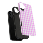 Pink Gingham Phone Case (Apple & Android)