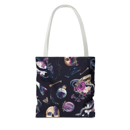 Gothic Floral Tote Bag