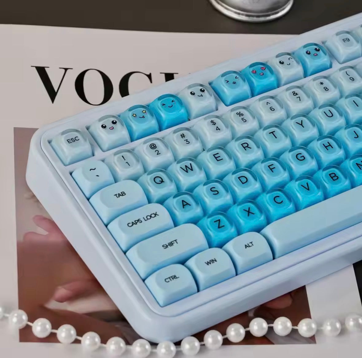 Ocean Blue Jelly Keycaps