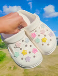 Colorful Stars Clog Charms Set - Pink Sweetheart