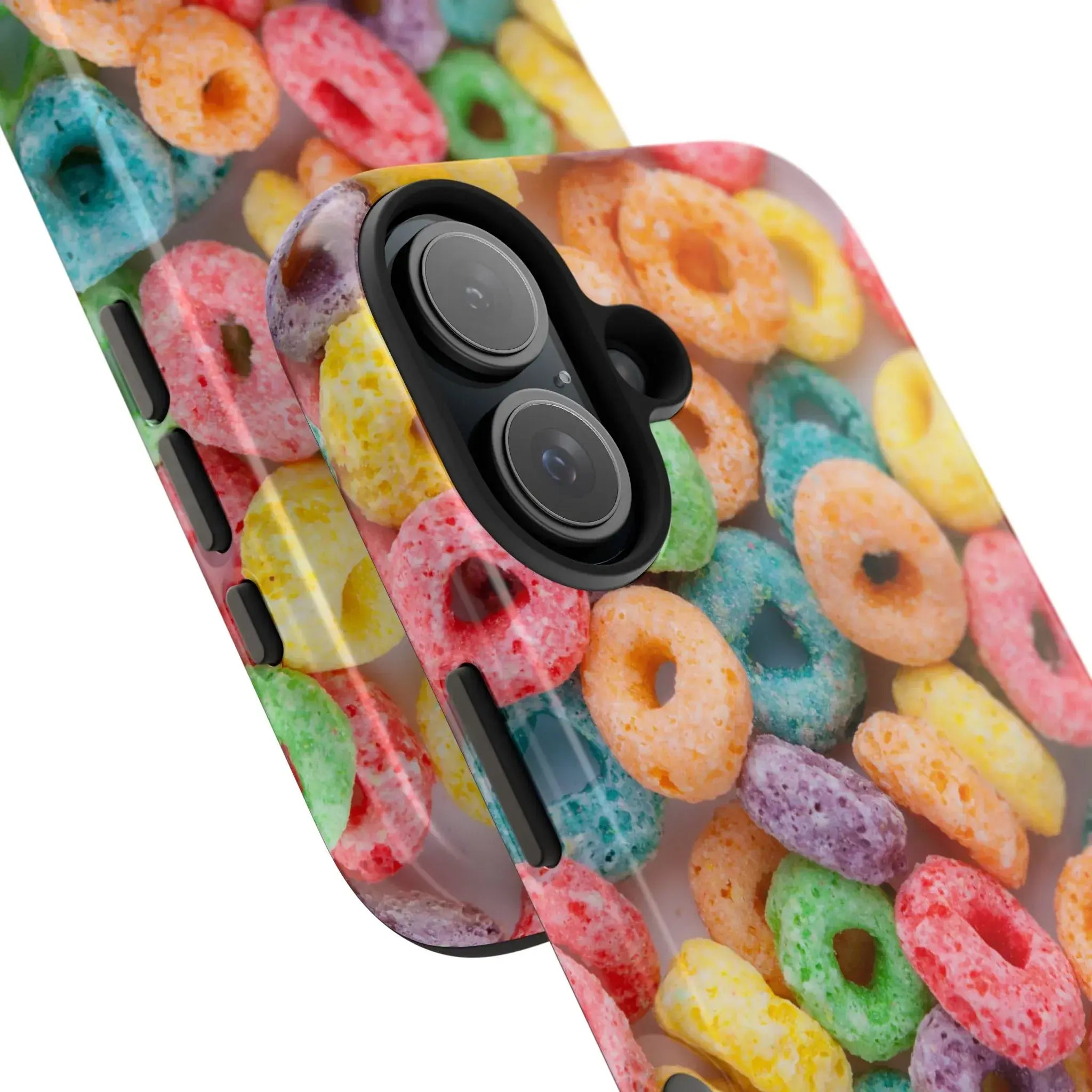 Morning Cereal Loops Phone Case (Apple & Android) - Pink Sweetheart