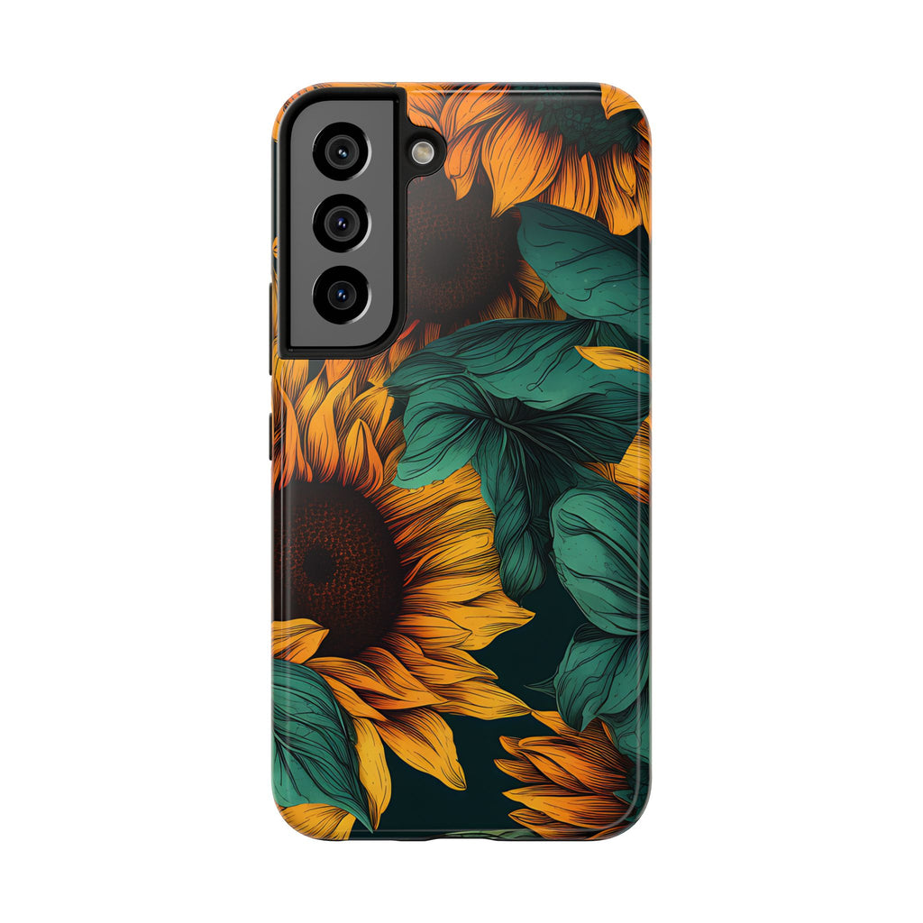 Dark Sunflower Phone Case (Apple & Android)