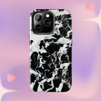 Black & White Shattered Phone Case (Apple & Android) - Pink Sweetheart