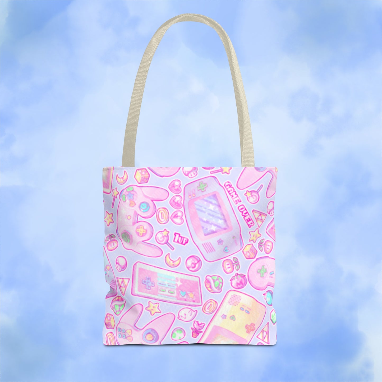 Pink Pastel Gamer Girl Tote Bag