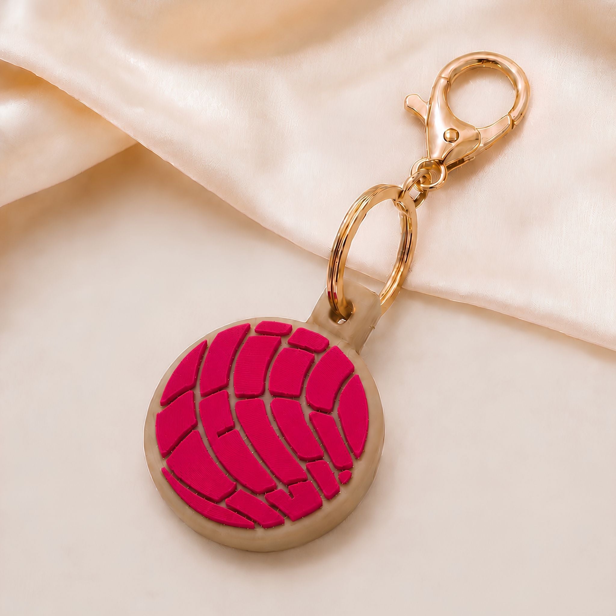 Concha Pan Dulce AirTag Keychain