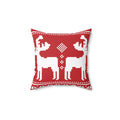 Sweater Weather Square Pillow - Pink Sweetheart