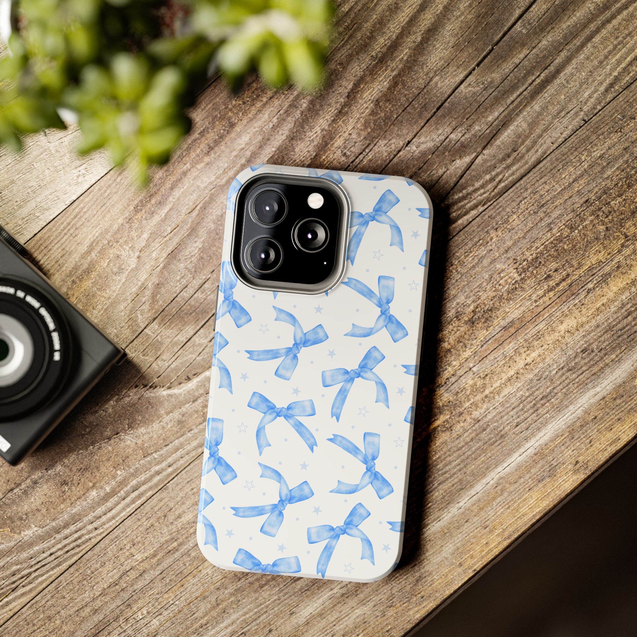 Lacey Baby Blue Ribbons Phone Case (Apple & Android)