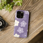 Pastel Purple Flowers Phone Case (Apple & Android) - Pink Sweetheart