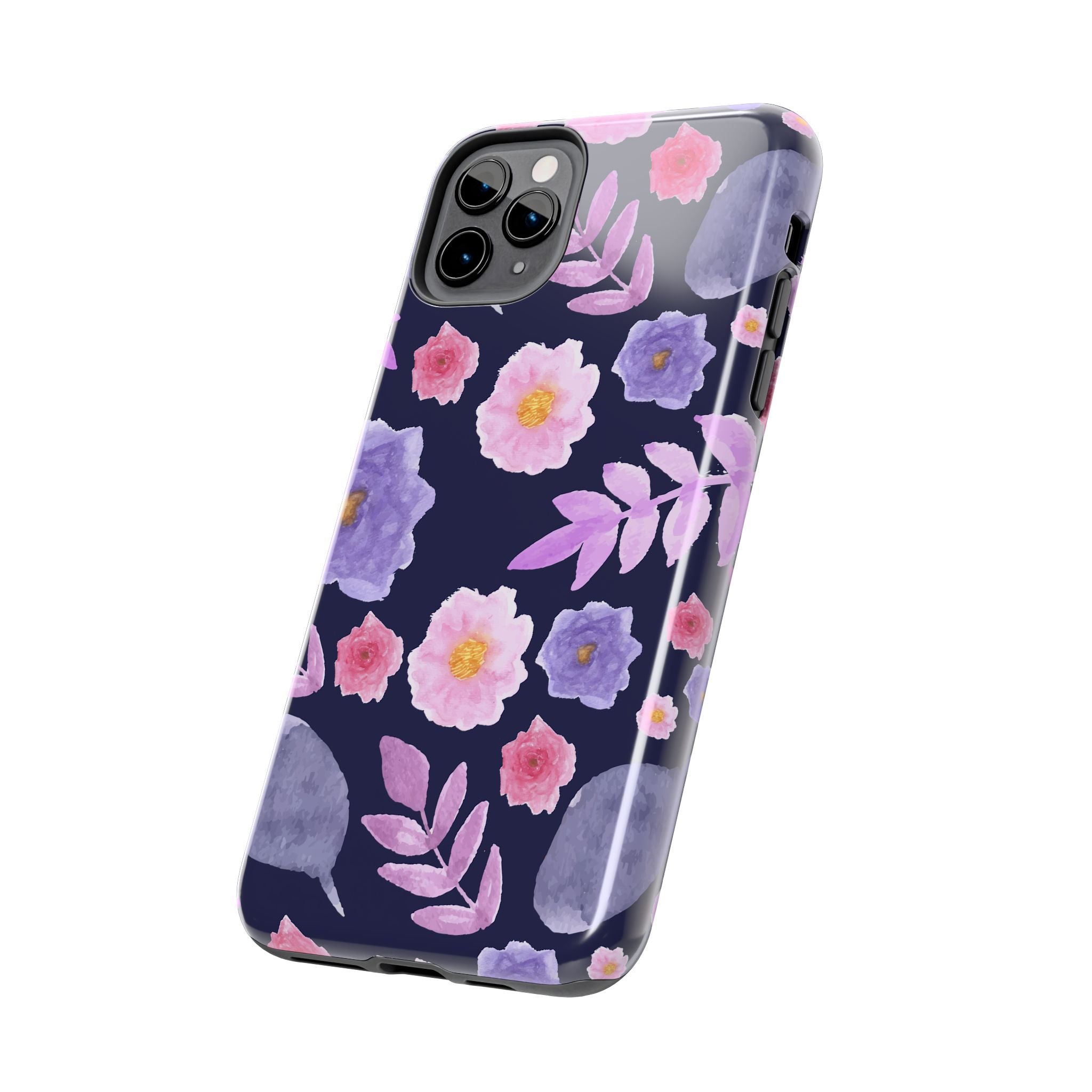 Purple Florals Phone Case (Apple & Android)