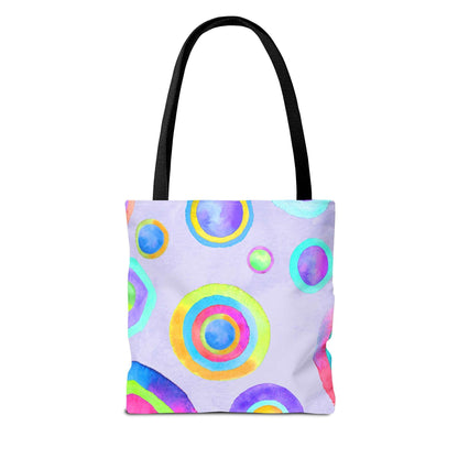 Abstract Painted Circles Tote Bag