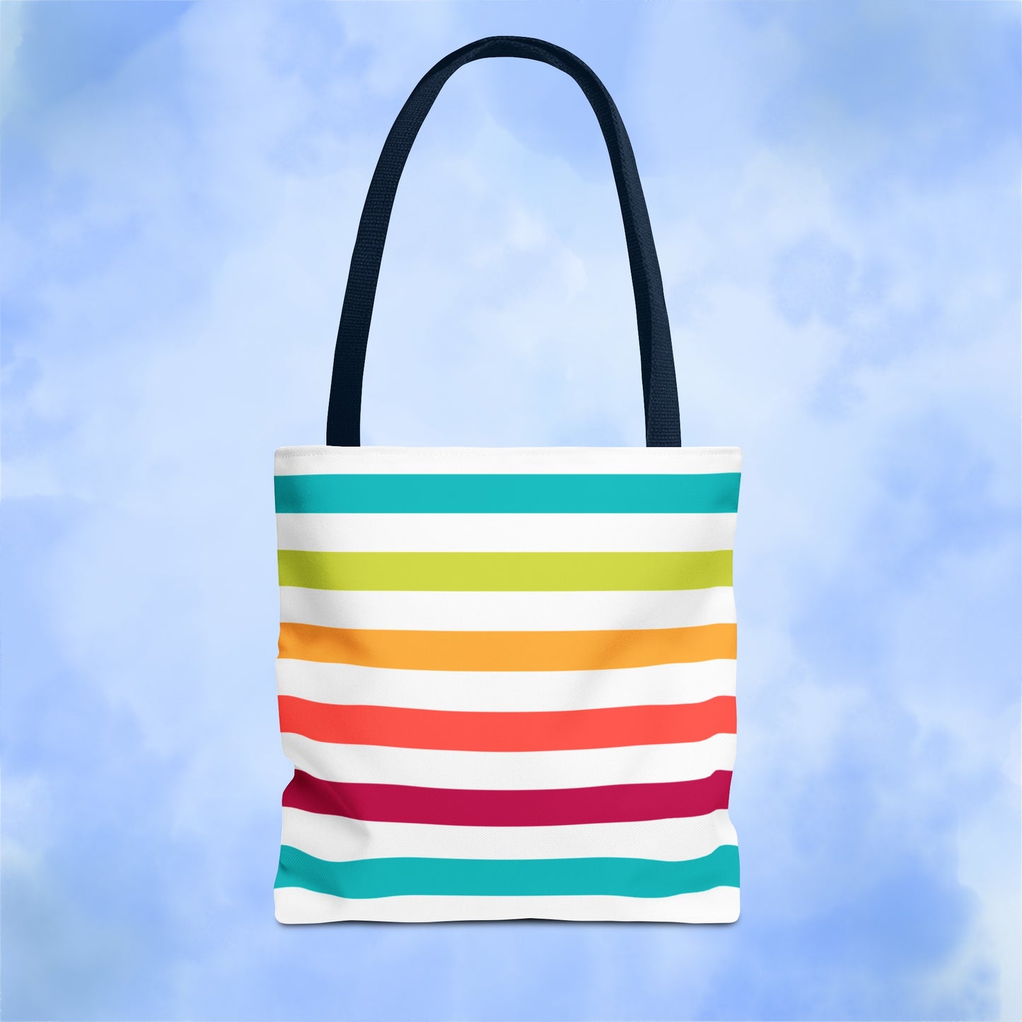 Colorful Candy Lines Tote Bag