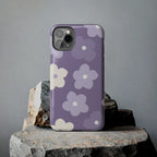 Pastel Purple Flowers Phone Case (Apple & Android) - Pink Sweetheart