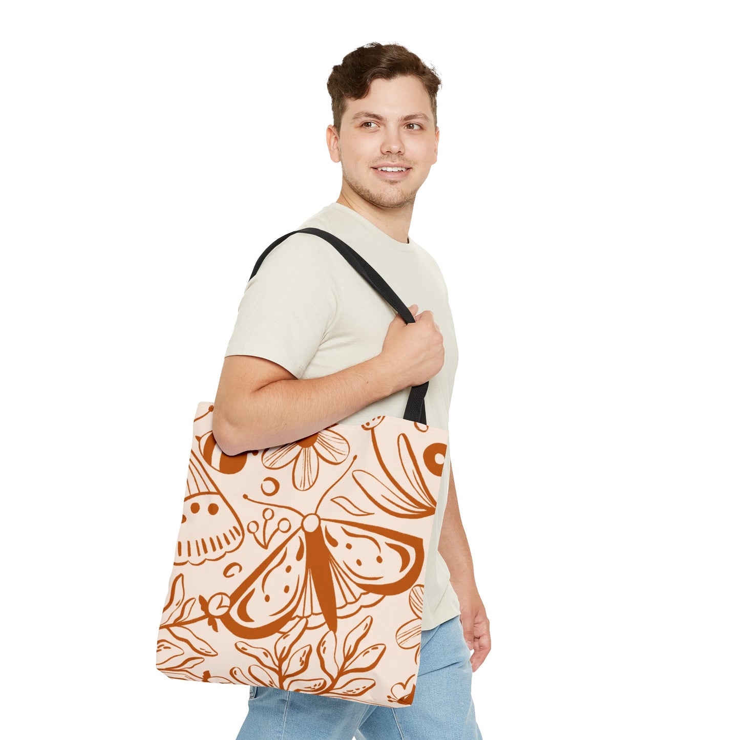 Autumn Butterfly Floral Tote Bag