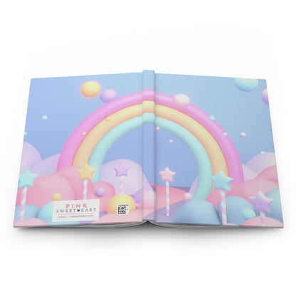 Kawaii Rainbow Galaxy Hardcover Matte Journal